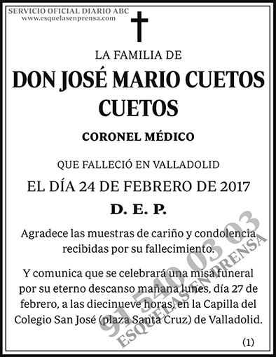 José Mario Cuetos Cuetos